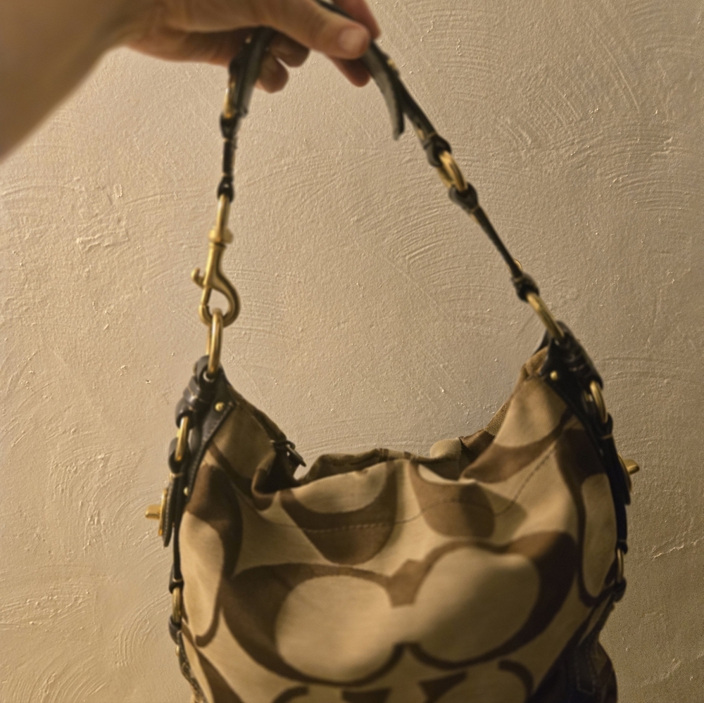 🛠️ WELL-LOVED Vintage Coach Carly Hobo - Great Project Bag! 🛠️
